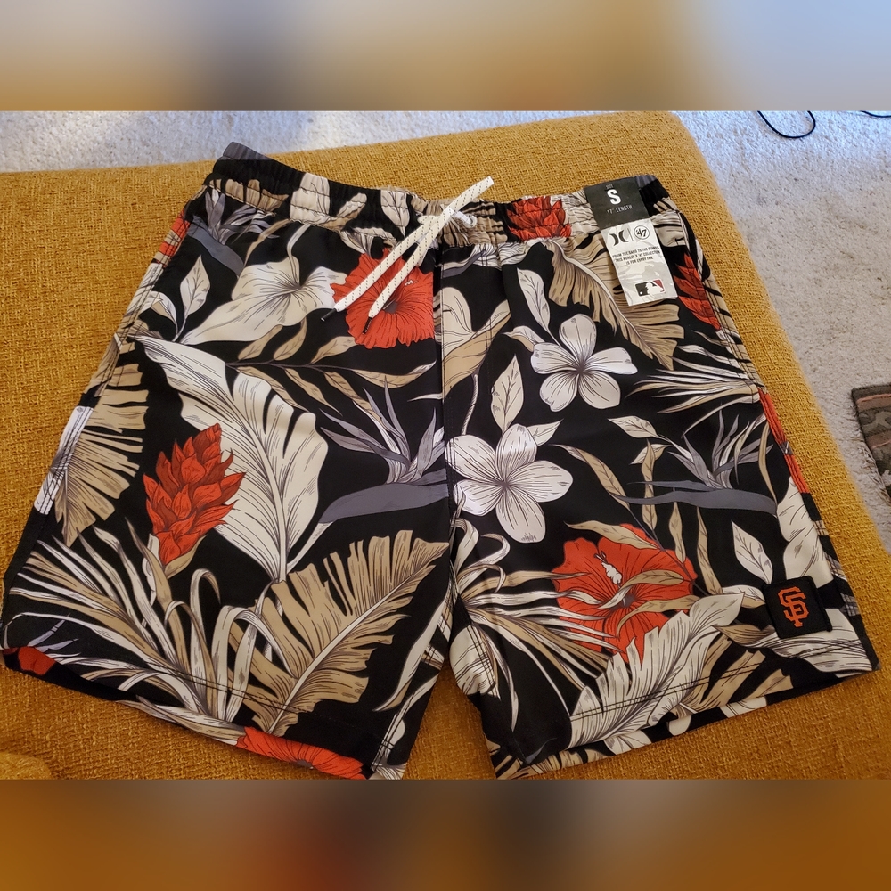San Francisco Giants Hurley x '47 Tailgate Beach Shorts MLB